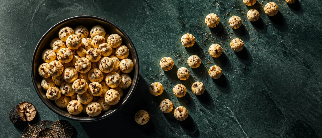 A bowl of Earthy Truffle makhana